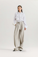 Gray Amburg Tailored Pant for women, from WHITE PLAN, The Viet Concept
