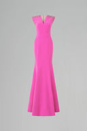 Pink Royal Garden Mermaid Evening Gown – V-Neck Crystal Dress for women, from IHF ATELIER, The Viet Concept