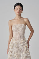 Octavia Crystal-Embellished Floral Lace Midi Dress for women, from 21SIX, The Viet Concept