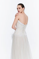 Wings of Hope Feather-Embellished Tulle A-Line Evening Gown for women, from MR CRAZY & LADY SEXY, The Viet Concept 