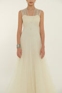 HAYTAN • Nooréa Cream Voluminous Hoop Skirt