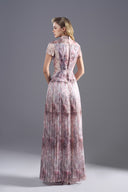 ROSEE de MATIN • Pleated Printed Maxi Dress