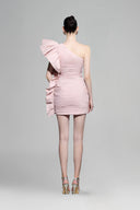 Peony Pleated Cotton Japan Mini Dress for women, from Pham, The Viet Concept 