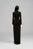 Black Midnight Shirt  Maxi Dress for women, from Guyehi Stuido, The Viet Concept
