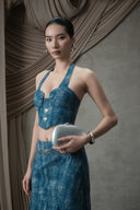Verdigris Enamel Couture Gown for women, from MOC NHU, The Viet Concept