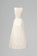 Aurielle Crystal Bow Brocade A-Line Midi Dress for women, from IHF STUDIO, The Viet Concept 