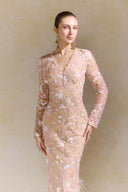 Heli Ostrich Feather Lace Couture Dress for women, from ARTI, The Viet Concept 