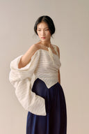 LECIA • Celeste One-Shoulder Cloud Silk Organza Top