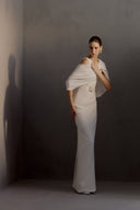 HA THANH VIET • Pernella Luxury White Poly Maxi Dress