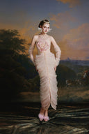 MADDY HATES ROSE • Alouette Ivory Draped Tulle Sculpted Gown