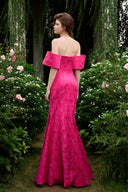 Rose Garden Crystal Mermaid Evening Gown Off-Shoulder Embellished for women, from IHF ATELIER, The Viet Concept