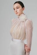White Loxie Long Seleves Top for White Plan, The Viet Concept 