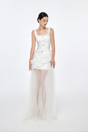 JOSÉPHINE • Lavish Embellished Mesh Gown - The Viet Concept