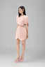 Moona Cropped Jewel Neck Nacre Taffeta Top for women, from Lam Khue, The Viet Concept