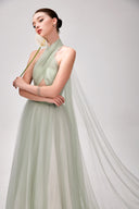 Karen Hand-Draped Mesh Evening Gown for women, from DANG PHONG DESIGNER, The Viet Concept