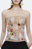 MR CRAZY & LADY SEXY • Treasure Embellished Corset & Gradient Tulle Couture Set - The Viet Concept