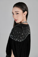 L'ALLÉE • Leila Black V-Neck Fishtail Gown