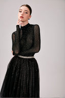 Jolie Crystal Ombre Pleated Couture Set for women, from DANG PHONG DESIGNER, The Viet Concept