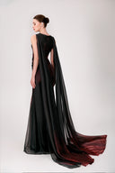 Elina Ombre Draped Organza Evening Gown for women, from DANG PHONG DESIGNER, The Viet Concept
