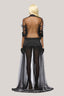 Reyes Shirt See-Through Organza Voile Floor Length Dress for women, from Das La Vie, The Viet Concept 