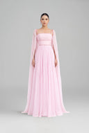 Esperanza Silk A-Line Square Neck Floor-Length Gown for women, from 21SIX, The Viet Concept