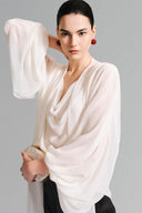 Ivory Tulle Top with Scarf for women, from Lecia, the Viet Concept 