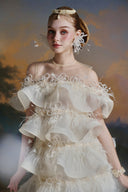 MADDY HATES ROSE • Soraya Ivory Layered Organza Ruffle Mini Dress