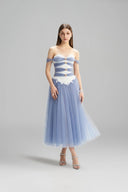 Melusine Couture Sequin Lace Corset Evening Gown for women, from LINH PHUNG, The Viet Concept