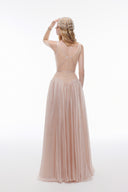 LUCILLA • Marina Illusion Lace Chiffon A-Line Evening Gown