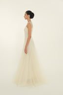 HAYTAN • Nooréa Cream Voluminous Hoop Skirt