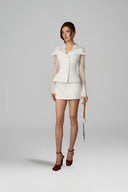 Layered Lace-Trim Peplum Shirt for women, from KEIRA TONG, The Viet Concept 