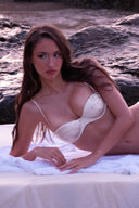 Kiki Lumière Silk Brocade Bikini Bottom for women, from HUELLEY ROSE, The Viet Concept