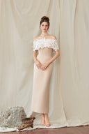 Florentia Embellished Butterfly Lace Off-Shoulder Evening Gown for women, from CALISTA, The Viet Concept