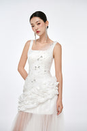 JOSÉPHINE • Lavish Embellished Mesh Gown - The Viet Concept