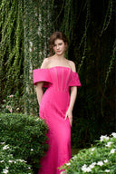 Rose Garden Crystal Mermaid Evening Gown Off-Shoulder Embellished for women, from IHF ATELIER, The Viet Concept