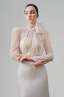 White Loxie Long Seleves Top for White Plan, The Viet Concept 