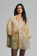 Yellow Linen Shirt for women, from Xits, The Viet Concept 