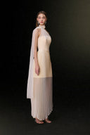 Jessie Asymmetric Mesh Overlay Gown for women, from JOSEPHINE, The Viet Concept 