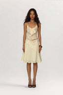 Cream Vera Skirt for women, from Huelley Huelley, The Viet Concept 
