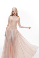 LUCILLA • Marina Illusion Lace Chiffon A-Line Evening Gown