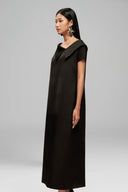 Black Minimal Poise Maxi Dress for women, from Guyehi Studio, The Viet Concept 