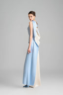 Poppy A-line Sleeveless Satin Floor Length Dress for women, from Maison Des Copains, the Viet Concept 