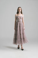 LINH PHUNG • Ginny Brown Sleeveless Evening Dress