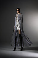 Haze Embellished Silk Lace Cape Mini Dress for women, from SORAMAME, The Viet Concept
