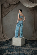 MOC NHU • BTMA Fin Motif Embellished Denim Couture Gown