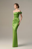 Advice Satin Silk Bustier Gown With Floral Appliqué for women, from IHF ATELIER, The Viet Concept