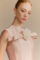 WHITE PLAN • Magnolia Couture Taffeta & Mesh Evening Gown