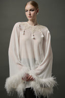 LE LAM AMARÉ • Allure Embroidered Chiffon Top