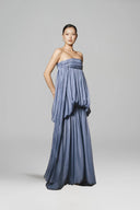 Mosa Lumière Draped Maxi Dress for women, from BYDI, The Viet Concept