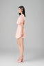 Moona Cropped Jewel Neck Nacre Taffeta Top for women, from Lam Khue, The Viet Concept